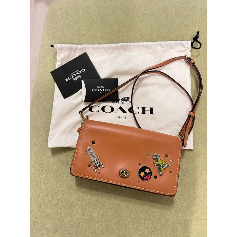 COACH 專櫃客製卯釘款 側背包