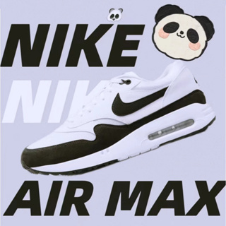 橙子🍊正品Nike Air Max 1 Golf Panda 黑白熊貓 棕灰 灰藍 情侶鞋 跑步鞋 DV1403-110
