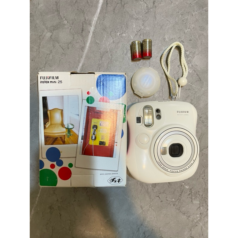 [瑕疵品！！！請先詳閱下方商品說明］Fujifilm instax mini 25拍立得/白