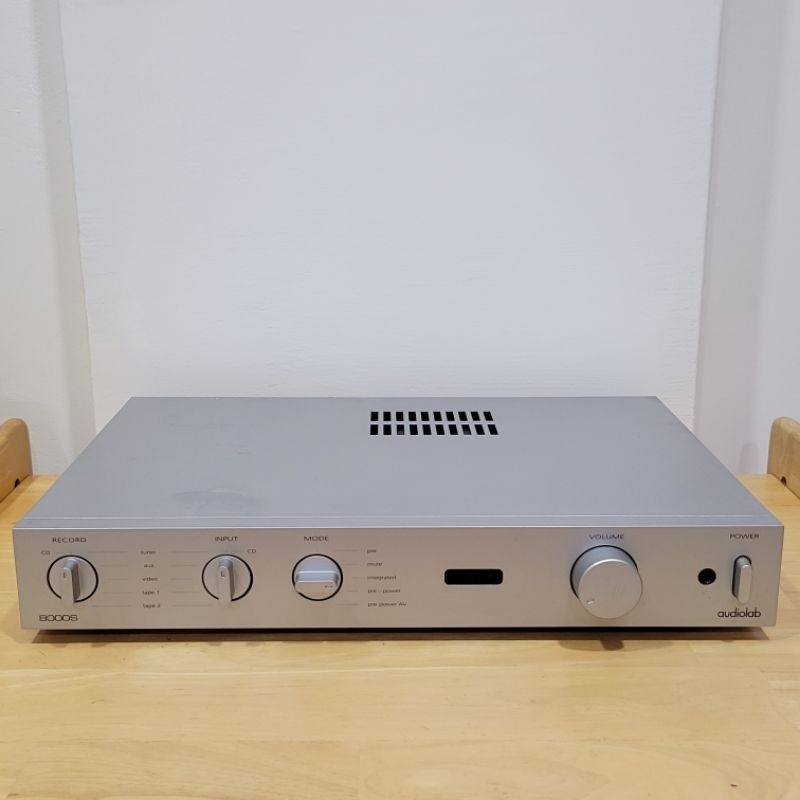 英國 audiolab 8000s 綜合擴大機 AB類輸出75W功率 銀 少聽 外觀8成新