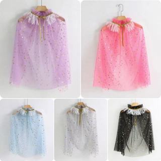 【Cherry】新款冰雪披風兒童披肩披風斗篷服裝女童冰雪奇緣愛莎公主披紗外搭鬥篷