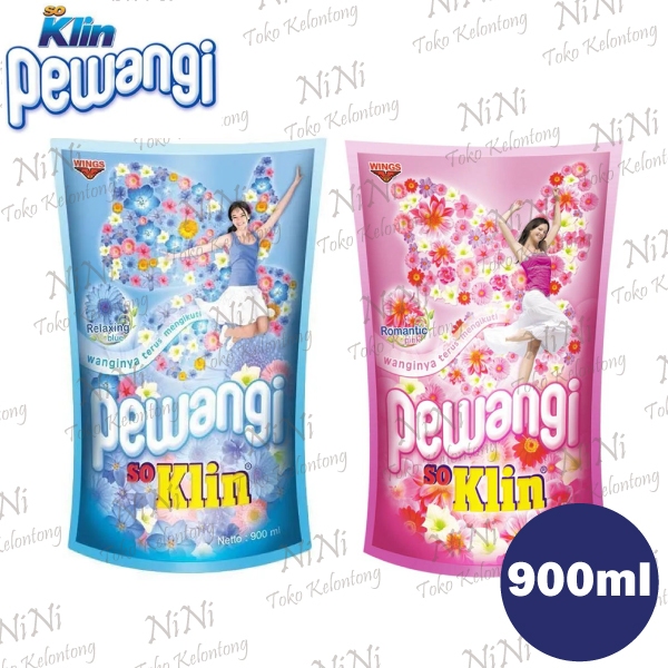 印尼 SO KLIN Pewangi Romantic Relaxing 柔軟精 900ml