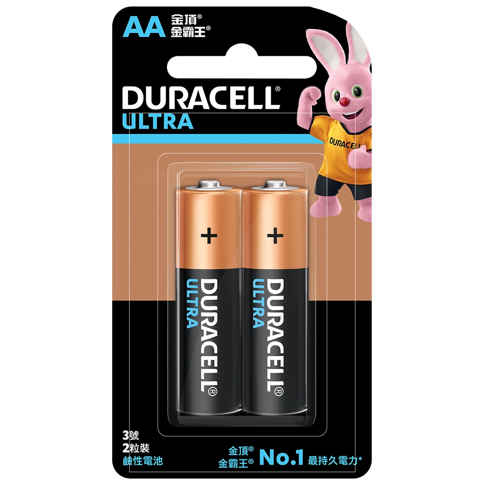 DURACELL 金頂  超能量鹼性電池 3號AA (2入裝)【官方旗艦店】