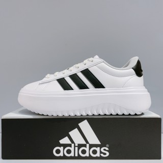 adidas GRAND COURT PLATFORM 女生 白色 皮革 厚底 板鞋 運動 休閒鞋 IE1092