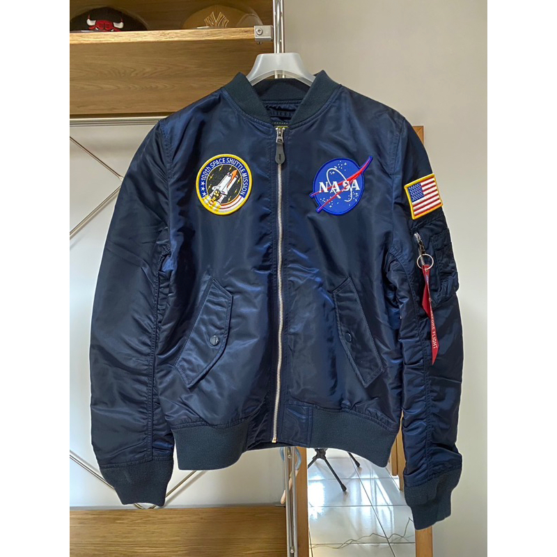 二手轉賣 Alpha Industries飛行外套 L-2B NASA BOMBER JACKET（男生s號）