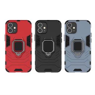 軍規防摔手機殼 iPhone 12 鋼鐵指環支架手機殼 蘋果12 防摔殼A2403手機殼iPhone 12 空壓殼