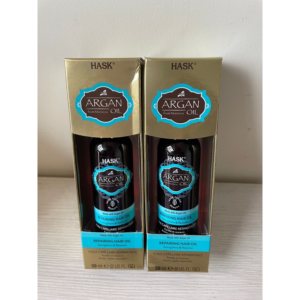 台灣現貨 HASK 摩洛哥髮油(無購證) 角蛋白精華油/槴子花椰子油/黃金堅果油