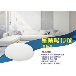 免運【保固兩年】億光 LED吸頂燈 30W 50W 吸頂燈 億光吸頂燈 單色吸頂燈 星晴吸頂燈 客廳燈 億光 LED