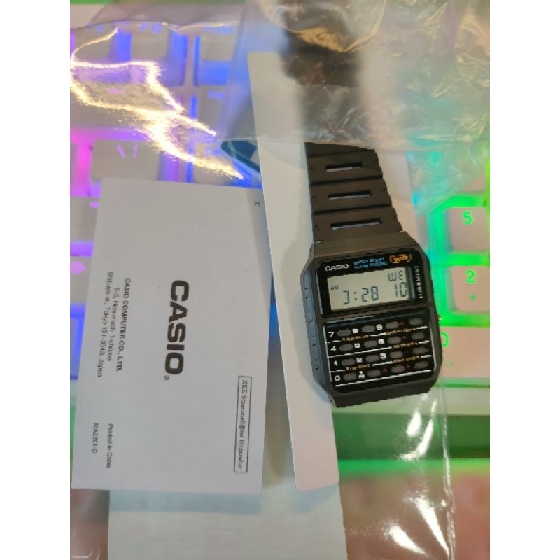 CASIO 9.9成新 復古風造型計算機腕錶 CA-53W-1Z 卡西歐 計算機手錶  手錶 腕錶 ca 53w 1z