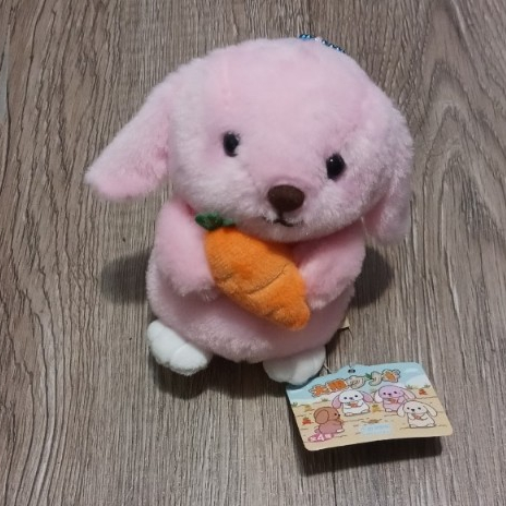 TUN SHINE 15cm蘿蔔兔 兔子娃娃 可愛兔子 掛件 絨毛玩具
