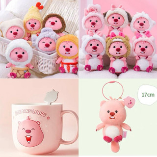 MINISO 名創優品 ZANMANG LOOPY聯名款 娃娃吊飾 美食系列娃娃 蝴蝶結娃娃盲盒 馬克杯附湯匙 小海狸