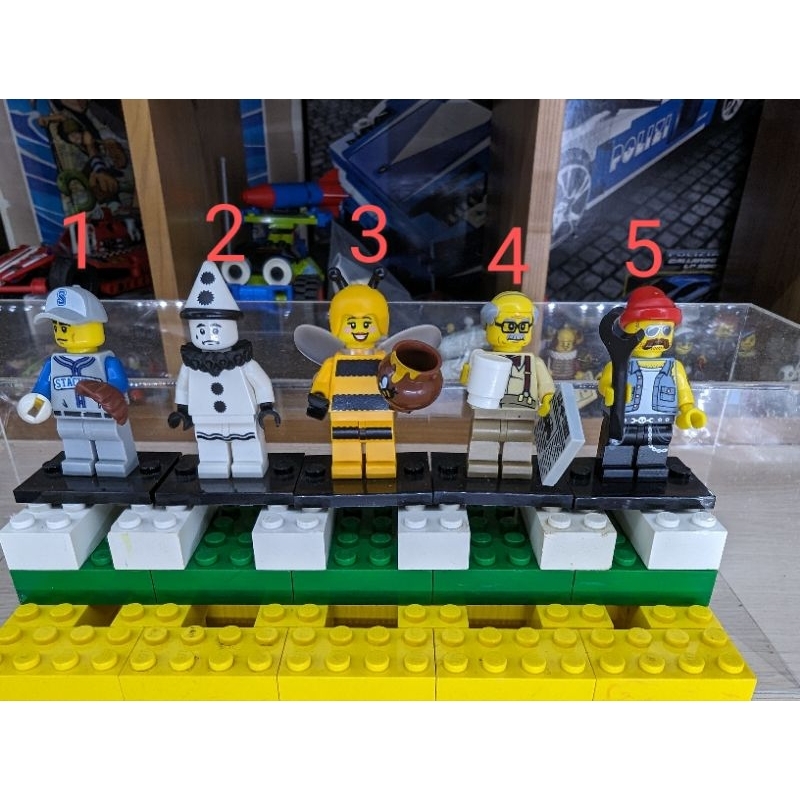 樂高 LEGO 71001 第十彈 人偶包 Minifigures 二手 棒球 小丑 蜜蜂 禿頭 維修工