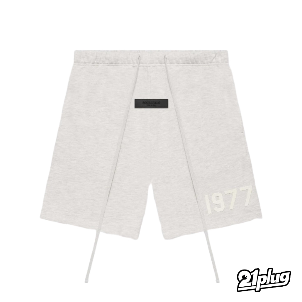 【21plug🔌】￼FOG ESSENTIALS - 22SS 1977 Shorts 淺燕麥色 棉短褲 淺灰棉褲