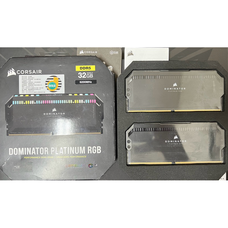 海盜船 CORSAIR DOMINATOR PLATINUM RGB 6200 16GB*2