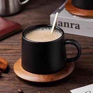 復古咖啡杯 咖啡廳杯碟 陶瓷帶蓋咖啡杯 下午茶 咖啡用具