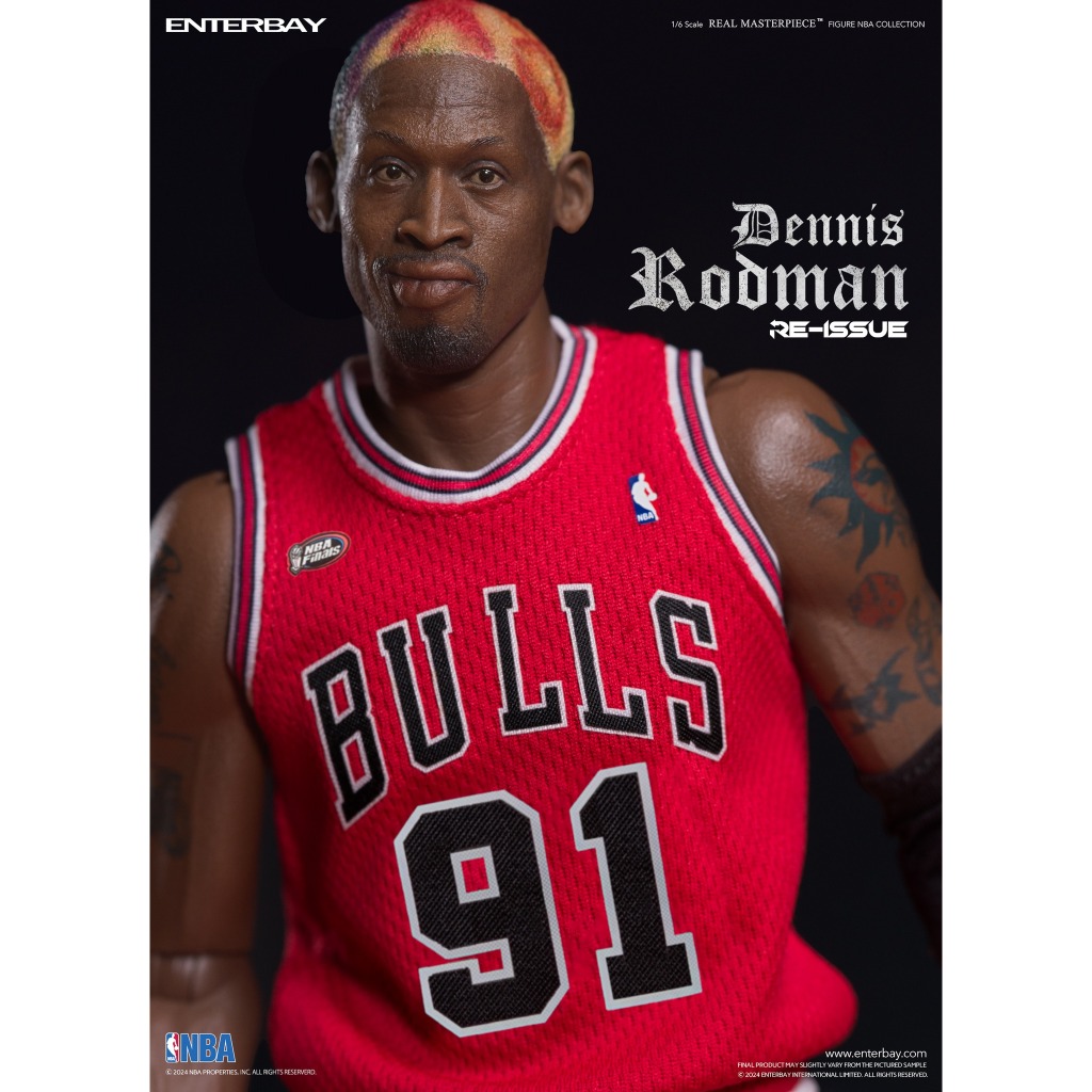 (預購)ENTERBAY: 1/6 NBA公牛隊 丹尼斯·羅德曼Dennis Rodman (三頭雕 限量復刻版)