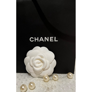 CHANEL 香奈兒精品《全新》白色山茶花