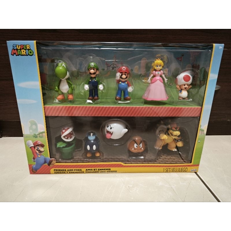 Super Mario 2.5吋好友與敵人公仔 JAKKS 10入 瑪利歐 超級瑪莉兄弟