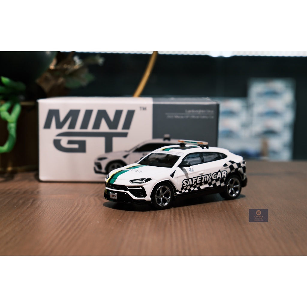 (竹北卡谷)現貨秒出 MINI GT 1/64 #591 Lamborghini Urus 2022 澳門GP安全車