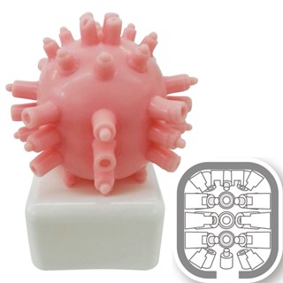 ㊣送290ml潤滑液㊣日本原裝進口ONADROID JAPAN骰子造型圓形男用自慰套(粉色)自慰器飛機杯自愛器 日本進口