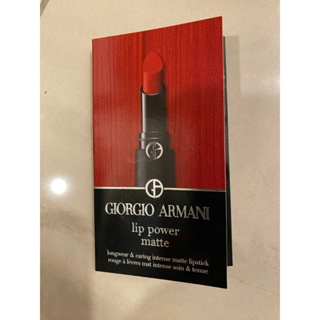Armani Lip Power Matte 奢華絲絨訂製唇膏 111/400/603試色卡