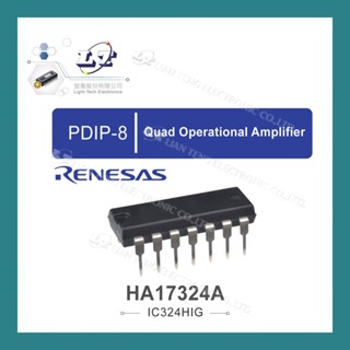 【堃喬】RENESAS HA17324A PDIP-14 Quad Operational Amplifier