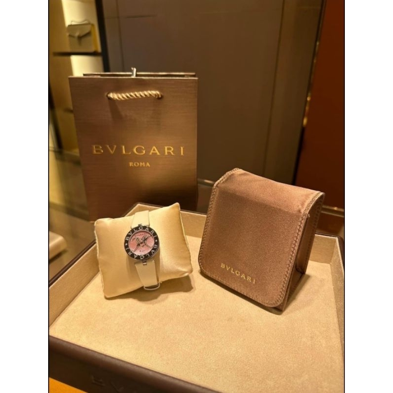 寶格麗 BVLGARI B-zero1手錶 精鋼女士腕錶 粉色 粉色貝殼錶盤