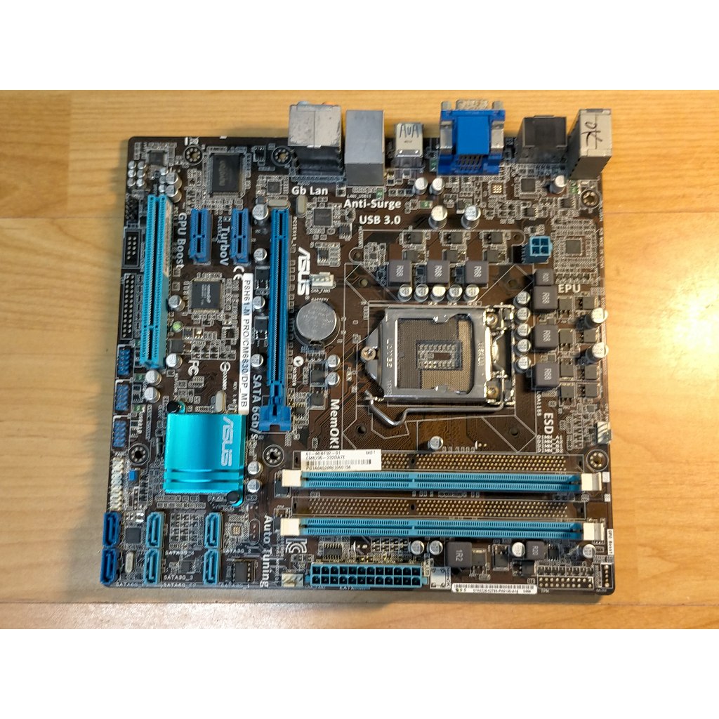 A.1155主機板-P8H61-M BM6630/DP-MB DDR3/SATA/PCI-E/顯 i7 I5直購價320