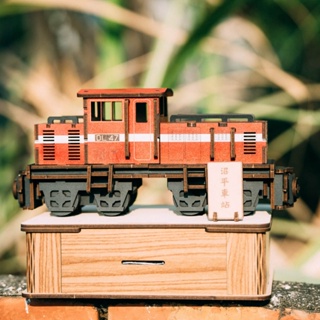 【手半屋】阿里山小火車 黃金蕎麥 點心禮盒 模型禮盒 伴手禮 木製模型 拼裝模型 置物盒 手作 DIY 交換 聖誕禮物