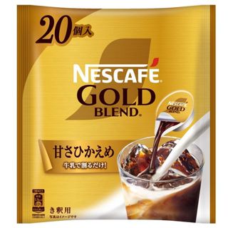 【東京速購】日本代購 雀巢 NESCAFE 濃縮咖啡球 冷淬咖啡膠囊 20入 無糖 微糖 咖啡球 cd