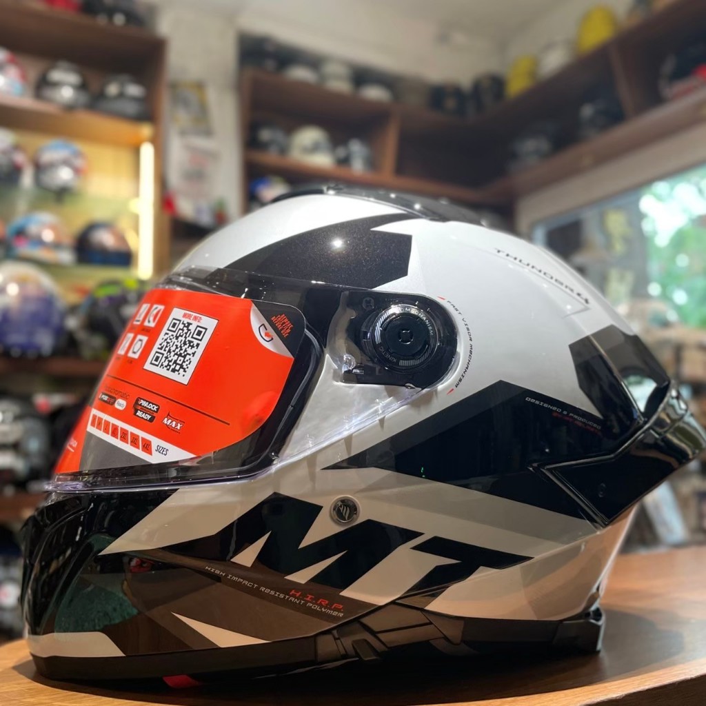 『新兄弟帽店』實體店 免運✨西班牙MT HELMET 雷神4 THUNDER 4 SV 黑白埃克 大押尾 齒排釦