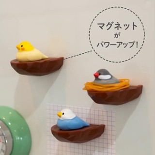 🎈🎈日本 biite 鳥巢造型 磁鐵式 橡皮筋收納裝飾品 小鳥 橡皮筋架 冰箱磁鐵 收藏 送禮