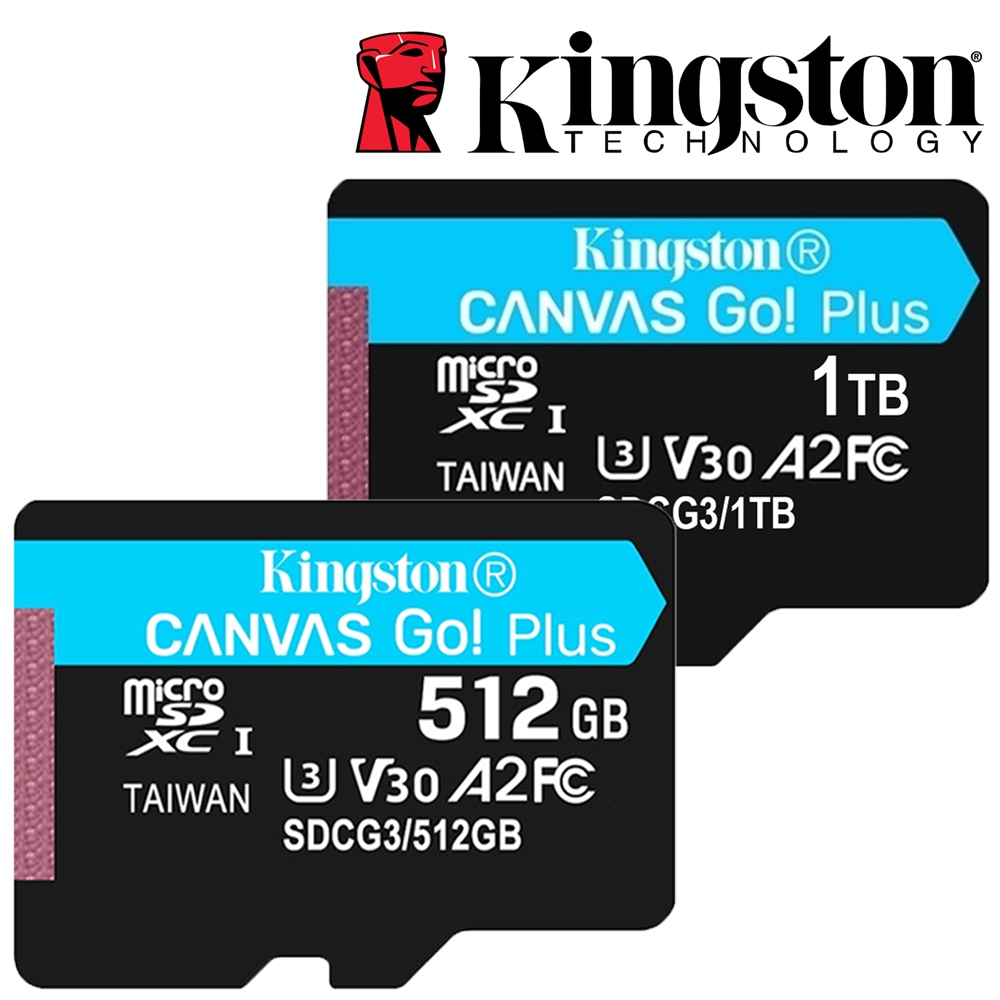 Kingston 金士頓 1TB 512GB microSDXC TF U3 V30 記憶卡 SDCG3 256G 1T