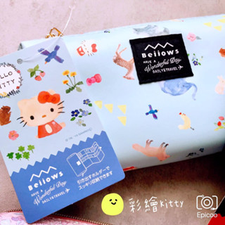 *日貨特價*日本Beiiows 卡通人物 化妝包 旅行包 筆袋鉛筆盒 彩繪Kitty