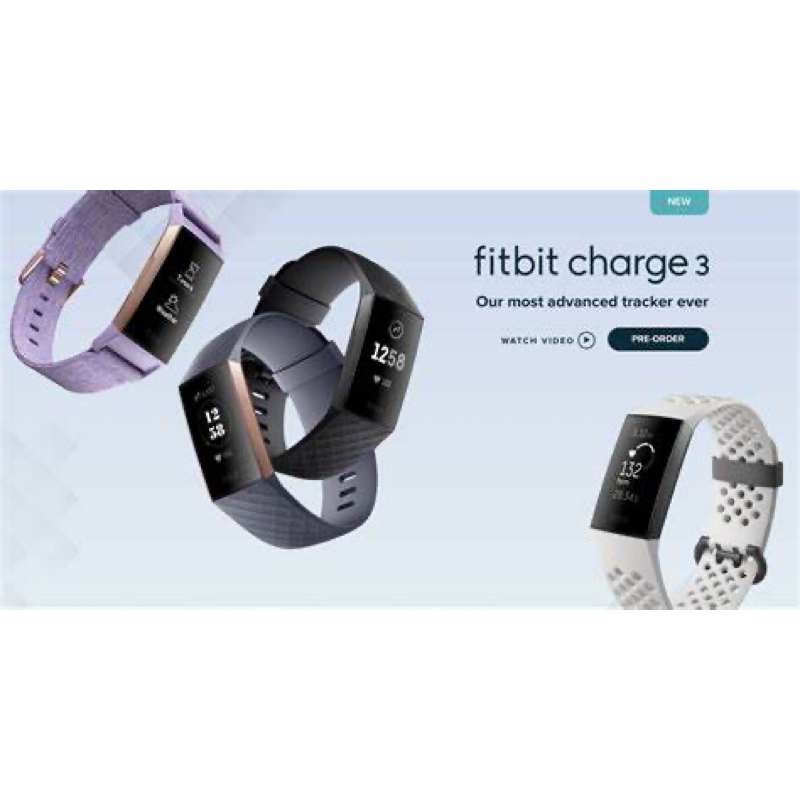 二手》Fitbit charge 3運動追蹤手環