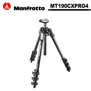 義大利 Manfrotto 曼富圖 MT190CXPRO4 新190系列 碳纖維四節腳架 / 160cm