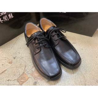 男鞋全真皮休閒皮鞋工作鞋保全餐飲（鞋帶款）