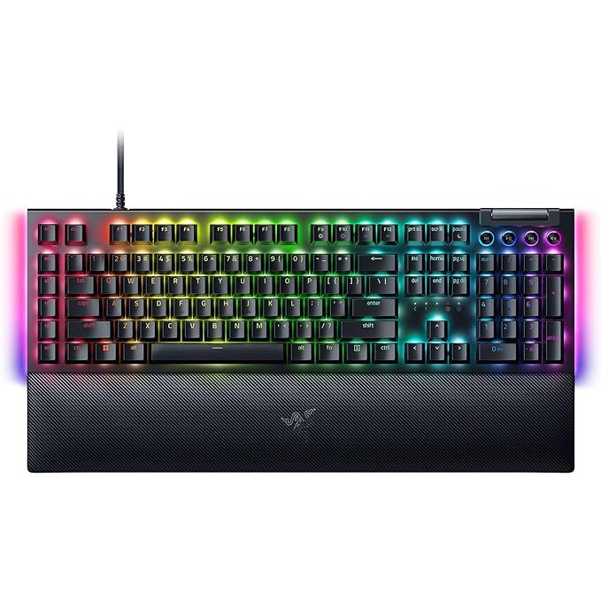 RAZER 雷蛇 BlackWidow V4 黑寡婦蜘幻彩版 V4 中文電競鍵盤 黃軸/綠軸