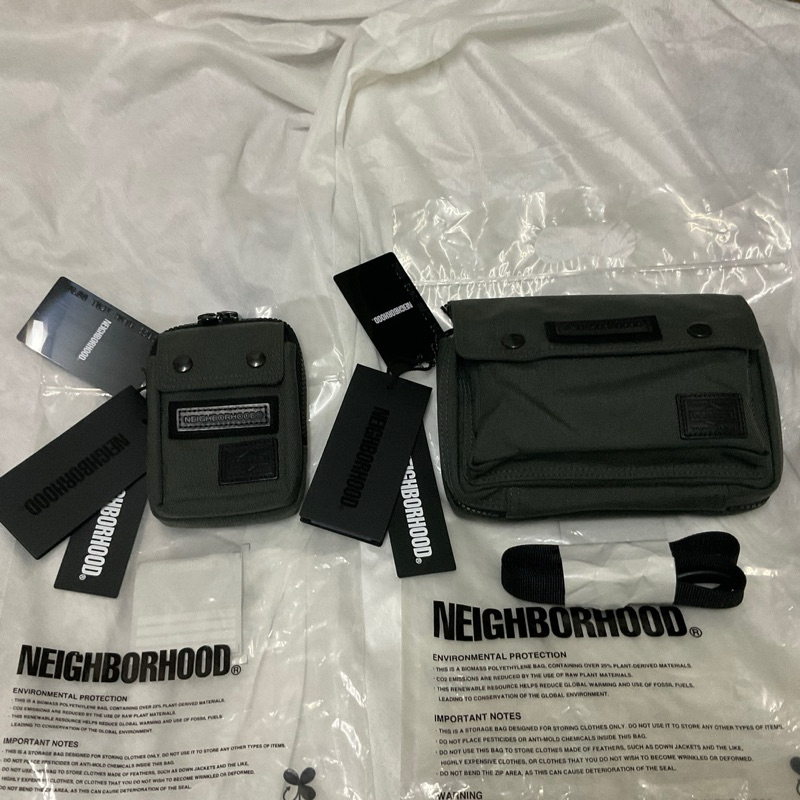 全新NHPT Neighborhood x Porter 限定 聯名款 鐵灰色 小物包 腰包 掛包 側背包 斜背包