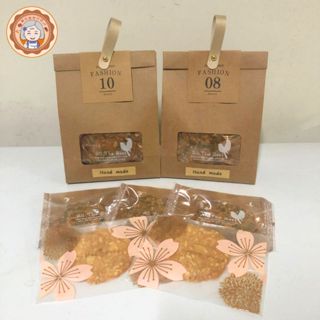 ✿麗花嬤柑仔店 ✿ 南瓜子瓦片酥/杏仁花生瓦片酥 手工餅乾 10入組合裝