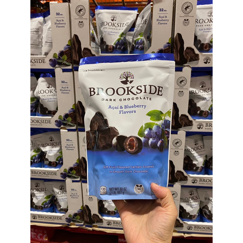 Brookside 巴西莓夾餡黑巧克力 907g，32盎司