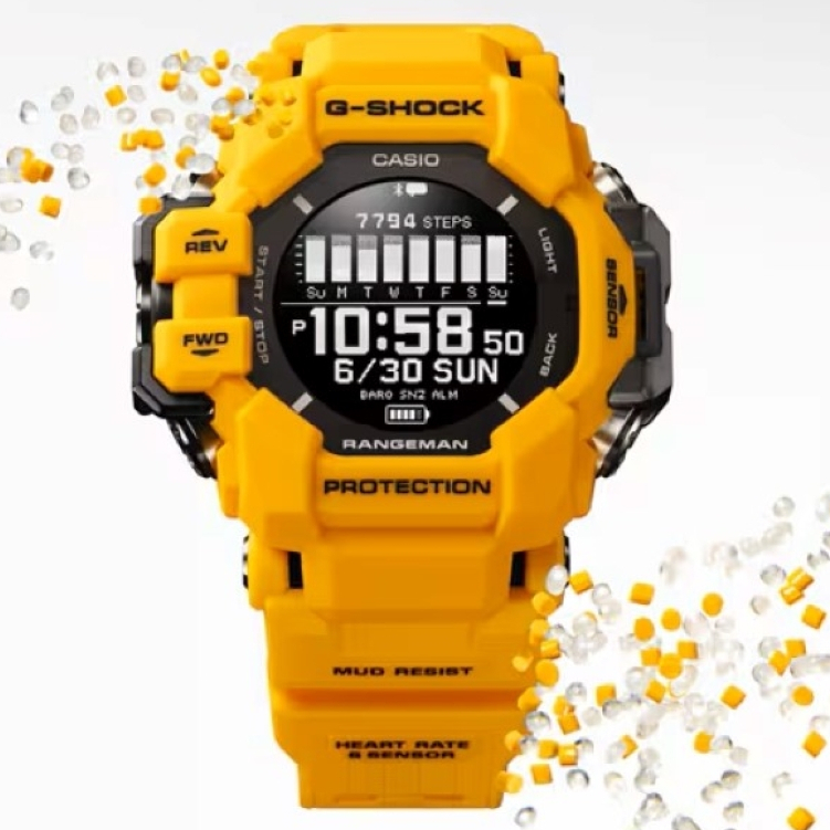 CASIO卡西歐 G-SHOCK 防塵泥 心率偵測 GPS定位 藍牙 運動系列GPR-H1000-9