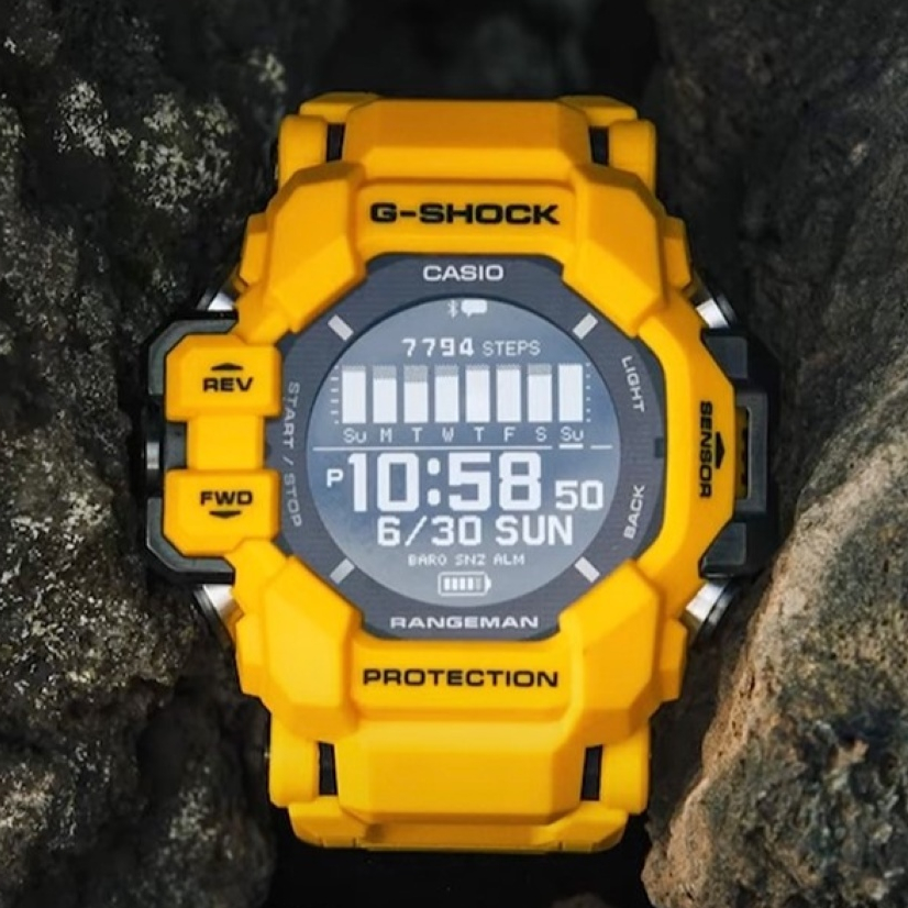 CASIO卡西歐 G-SHOCK  防塵泥 心率偵測 GPS定位  太陽能電力 運動系列GPR-H1000-9