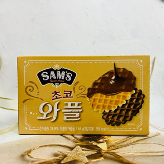 ［開麥啦。］韓國 SAM’S 可可風味 鬆餅餅乾 64g