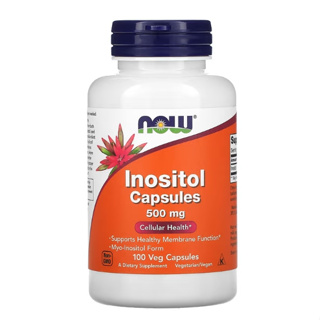 NOW lnositol Capsules 肌醇膠囊 500 毫克 100 粒素食膠囊