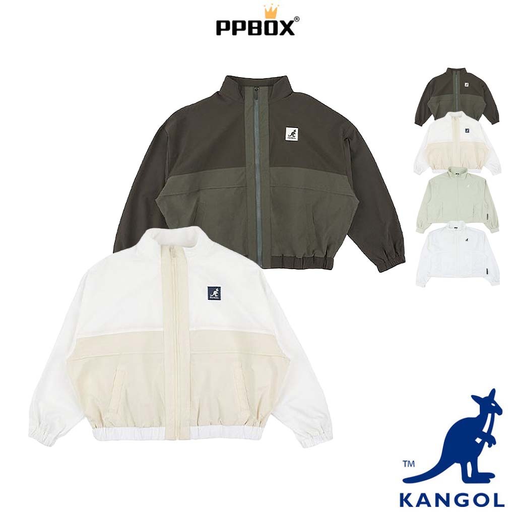 KANGOL 女款防風 外套 63521422 時尚 新衣新包 長袖 防風 短版 運動外套 慢跑衣 抗UV PPBOX