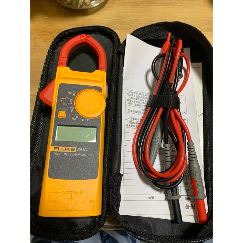 福祿克 Fluke 301C True RMS 真有效值 刀鋒型鉤表 三用電表 數字型 可測 頻率 電容