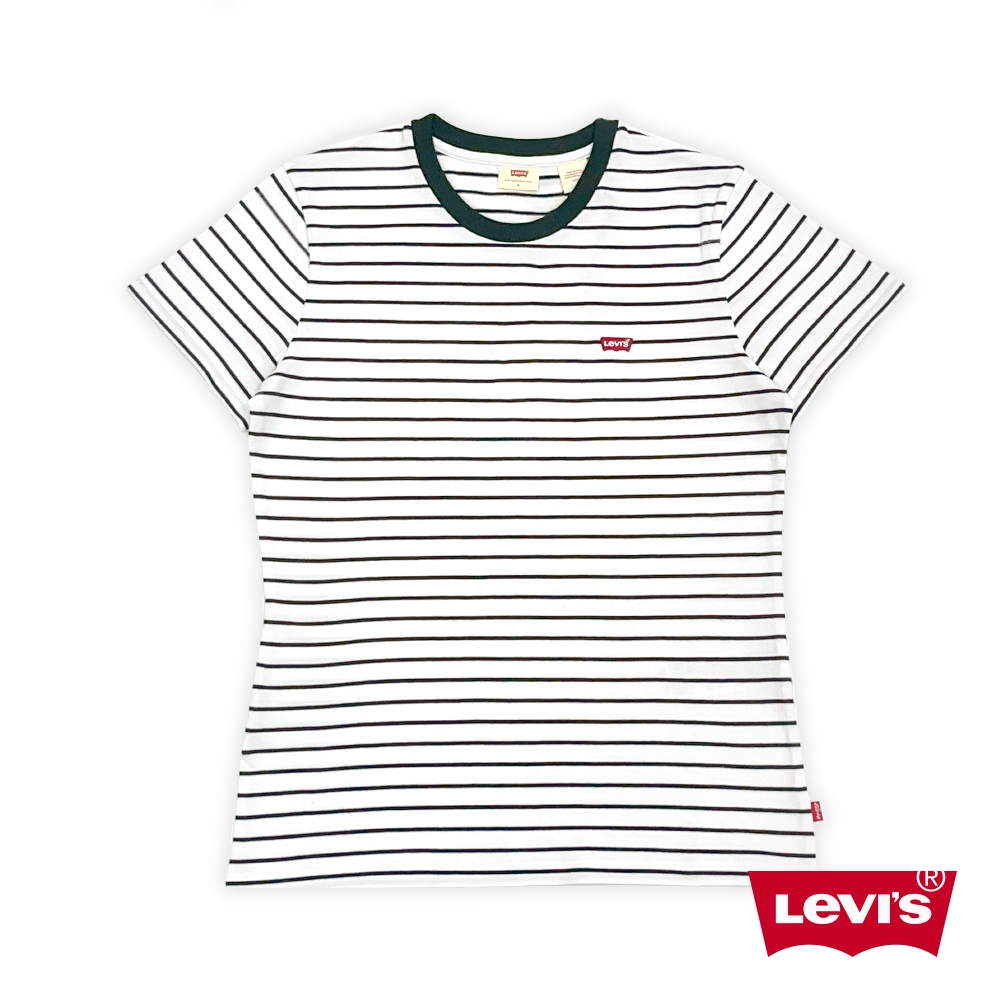 Levi's® BatwingLOGO短袖條紋Tee恤 女款 A9271-0002 人氣新品