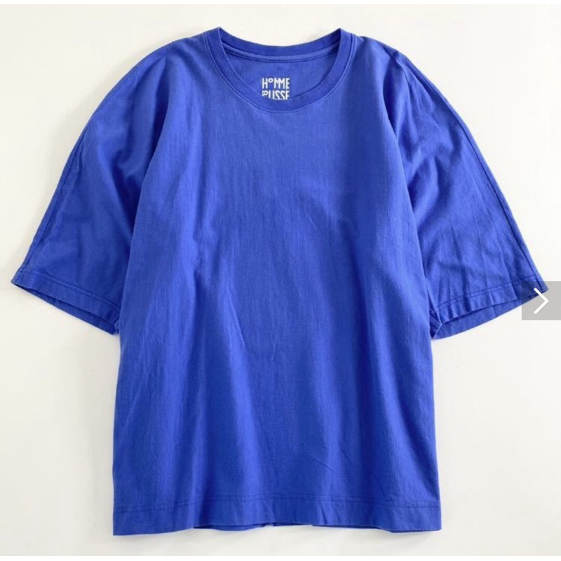日本製 HOMME PLISSE ISSEY MIYAKE 短袖剪裁T卹 2 藍色 短袖 素色