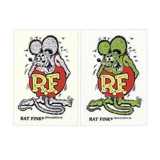 【MOONEYES】美國製 Rat Fink 貼紙 防水貼紙 透明底 9×5.7cm 兩色可選 [ RDUSA022